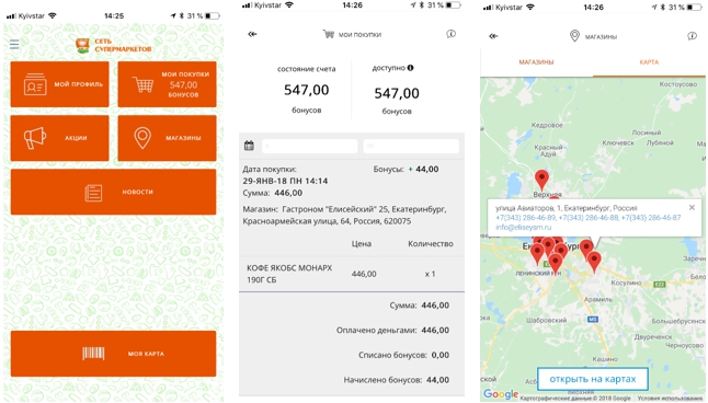 Информирование клиентов о функционале мобильного приложения