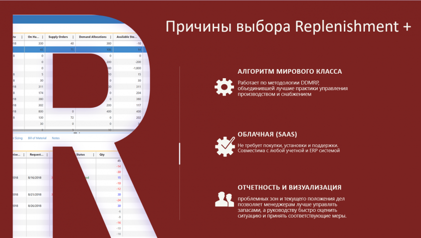Управление запасами: Причины выбора Replenishment+ Управление запасами: Причины выбора Replenishment+